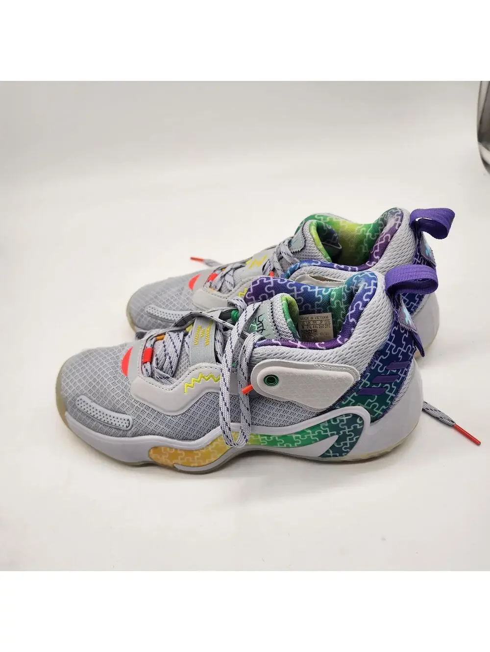 Adidas D.O.N. Issue #3 Autism Awareness Basketball Shoes 8 - Picture 7 of 9